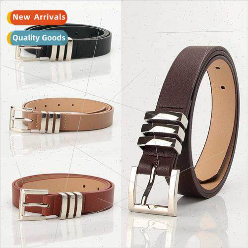 Europe fashion nd women belt classic square pinhole jeans pa