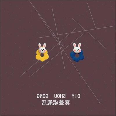 New cute early fall new silver needle earrings asymmetric co