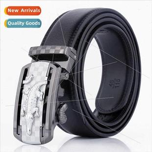 Casual men leather belt men automatic buckle cowhide belt ne