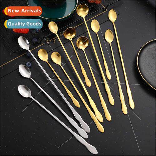 Stainless Steel Gourd Scoop Extended Handle Pointed Round Oi