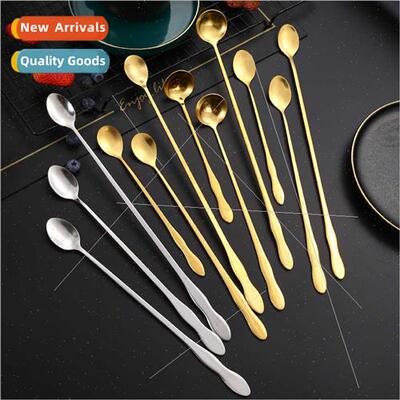 Stainless Steel Gourd Scoop Extended Handle Pointed Round Oi