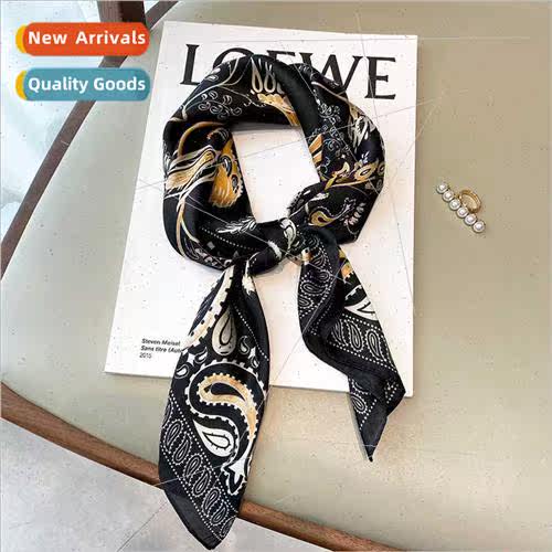 2021 spring summer new imation silk geometric pattern 70 squ