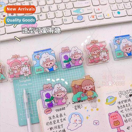 Acrylic folder cartoon handbook decorative clip snacks seali
