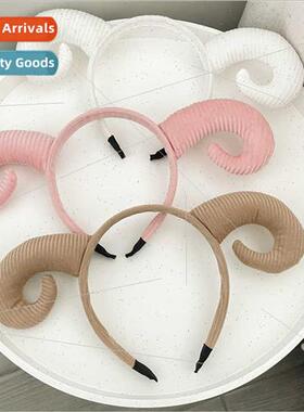 Sheep horn hair band Halloween devil horns headdress sweet s