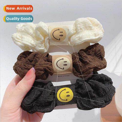 Autumn winter Puffy pig colon hair ring curry pleated headbl