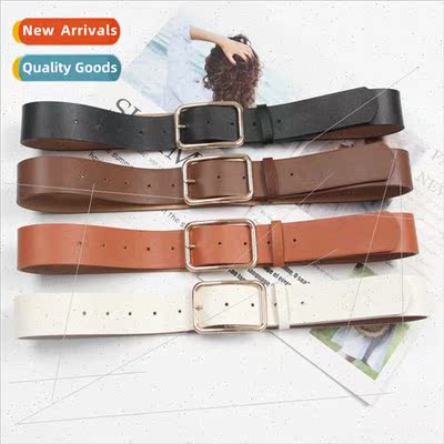 mple versatile small gold long approach buckle belt female K