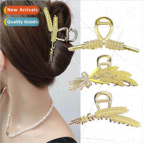 Wheat Fringe Grab Clip Large Shark Clip New Metal Hair Clips