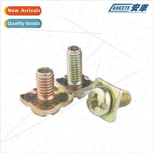 Galvanized cross round head quadratic two-component screws p