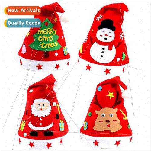 Christmas hat DIY handmade material package Christmas -woven