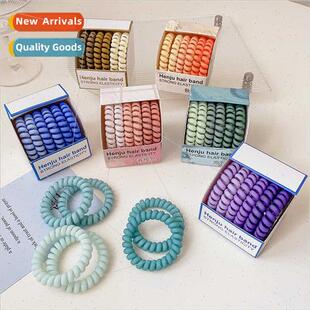 mple Japan telephone wire hair band gradient color frosted h