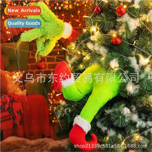 New grinch plush toy grinch green monster doll christmas e d