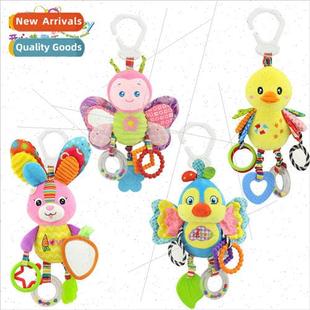 Baby animal rattles bed hanging newborn baby wh teether BB w