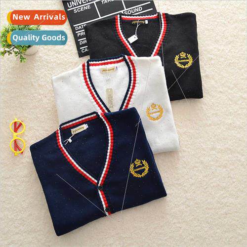 Japan class uniform school uniform suit knitted sweater coll
