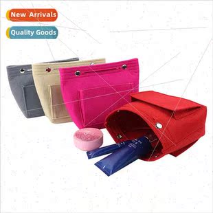 Felt bag-in-bag cosmetic bag ladies liner makeup bag multifu
