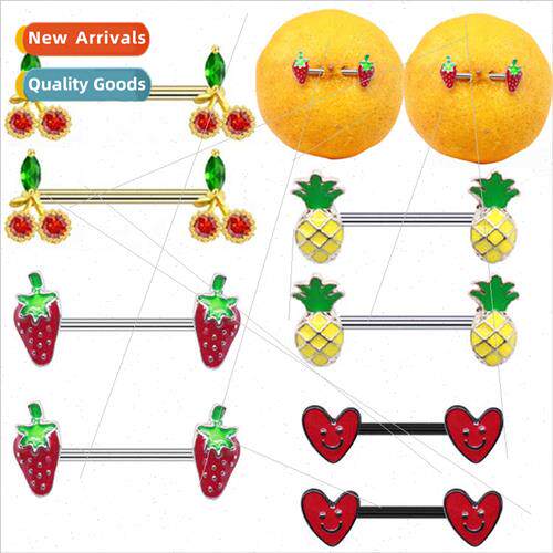 Europe Heart Nipple Ring Smiley Nipple Ring Fruit Nipple Rin