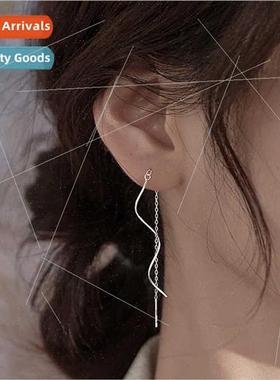 Earrings girlfriends Korea long New tide wildcard commuter t