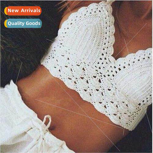 Handmade Knted Ladies Sexy Swimsu Lace Up Swimwear Sexy Holl