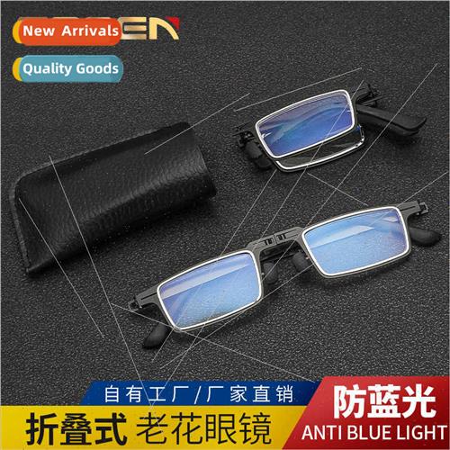 Fancy Glasses Metal Frame Folding Presbyterian Glasses Sunse