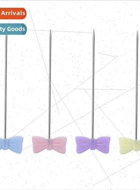Bow colorful big head needle bead needle posioning needle ga