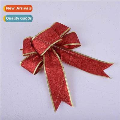 25CM Full Onion Powder Christmas Bow Christmas Decorations C