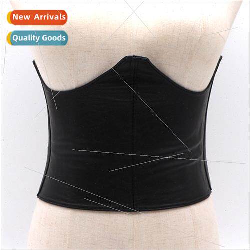 mple fashion glossy irregular elastic waist seal female dres