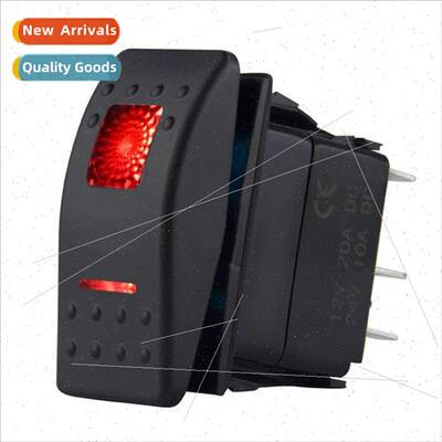 Vehicle Boat Modification 5Pin Foot Cross Plate Boat Swch ON