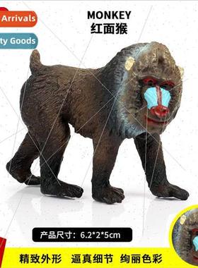 World baboon orangutan model red-faced monkey children toys