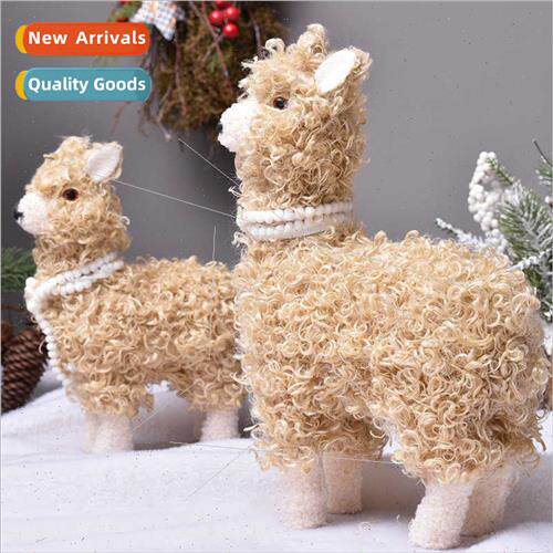 Christmas decorations woolen dolls cute alpaca dolls hotel w