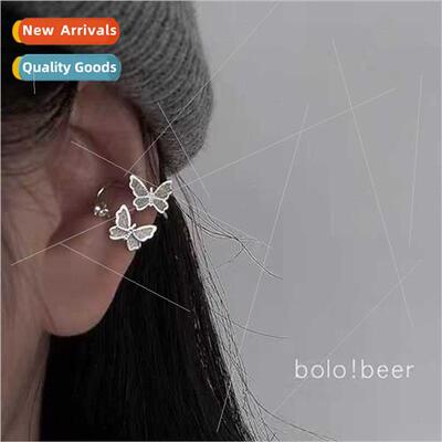 Butterfly ear bone clip female ins niche cold wind whout ear