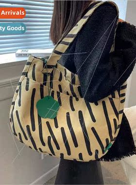 Canvas bag ins Korea large capacy bag female summer new shou
