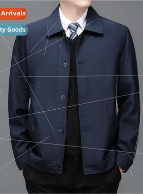 Jacket spring fall middle-aged elderly men 2023 new business
