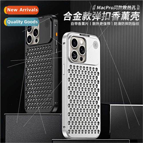 适用iPhone15promax metal pop buckle aroma apple 14pro alumin