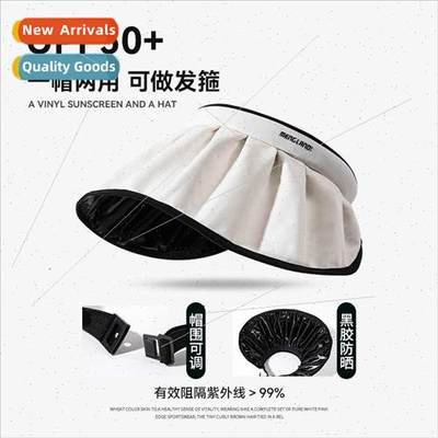 Sunscreen cap female summer new ice silk sun hat anti-ultrav