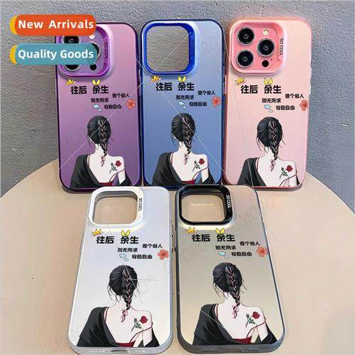 Small fresh lerary goddess phone case apple 15pro new 13prom