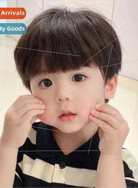 Children wigs 适用men black high temperature wire Qi bangs s