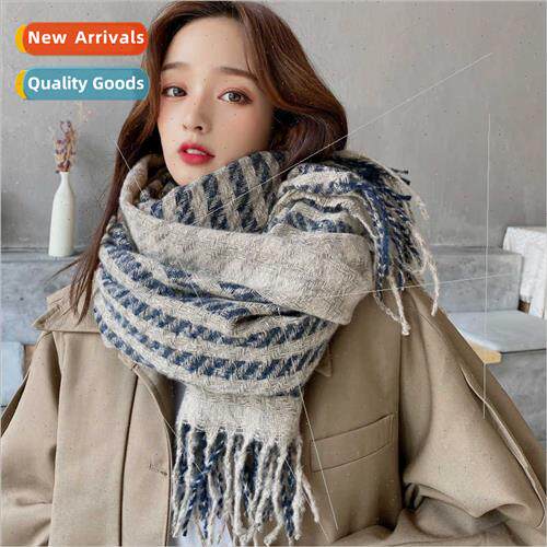 New imation cashmere bird-eye scarf female fall winter Korea