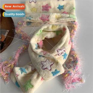 Japanese Harajuku cute star cat ear headgear cap scarf twoPC