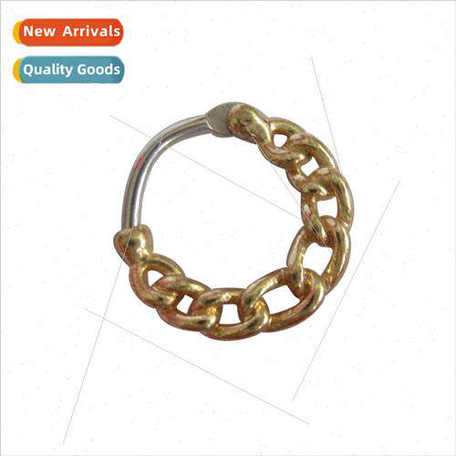 Nose ringEurope gold nose ring hollowed out simple nose stud
