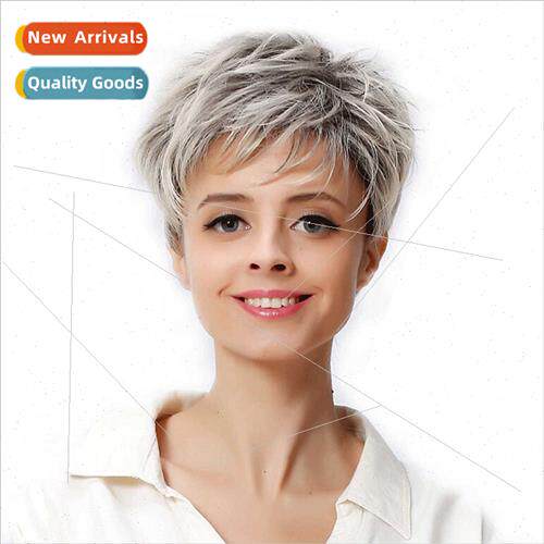 Wig Europe wig short hair female fluffy curly hair fashion g