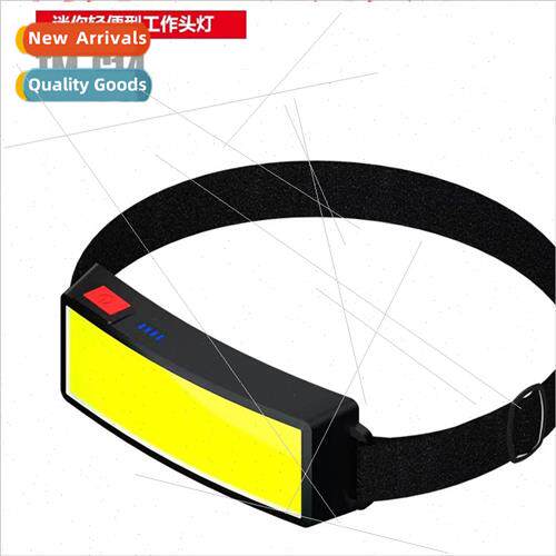 New COB headlamp usb rechargeable outdoor portable camping f