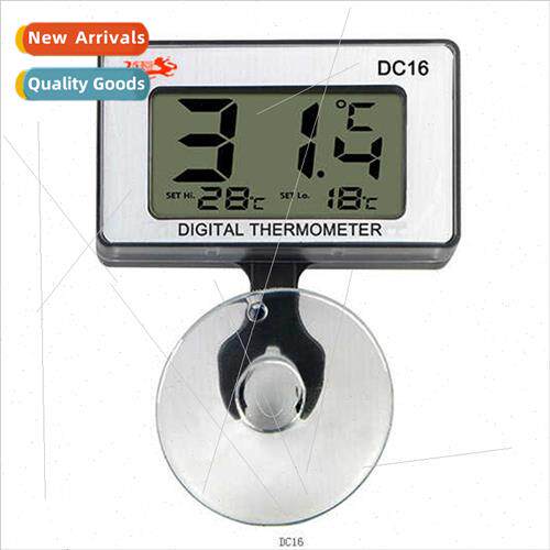 DC16 Mini Thermometer wh Suction Cup High Low Temperature Au