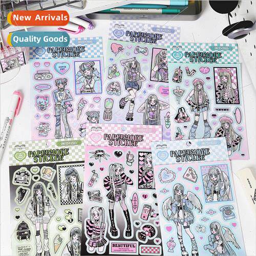 Trainee Eros series matte film stickers cute manga girls han