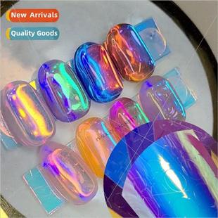 Art Decals Ice Sticker Adhesive Aurora Nail