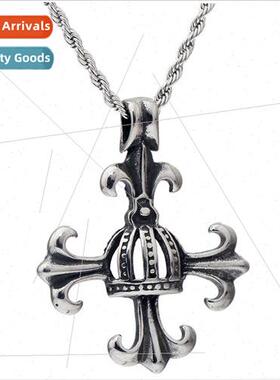 Europe retro twist chain cross boat anchor crown shape penda