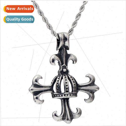 Europe retro twist chain cross boat anchor crown shape penda