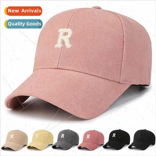 Spring Autumn new Korean  embroidery R letters hat women cas