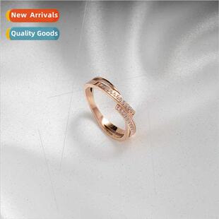 Europe niche crossover 28 cnc micro diamond tanium steel rin