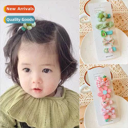 Cute children bow hair clips girls baby bangs clip headdress