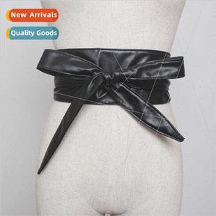 new double belt fall Korea leather winter imation 2018 loop