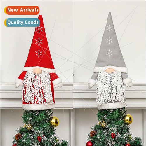 Christmas decoration supplies est old man e top star faceles